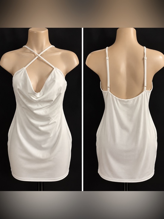 Other - Classic White Slip Dress with Adjustable Straps